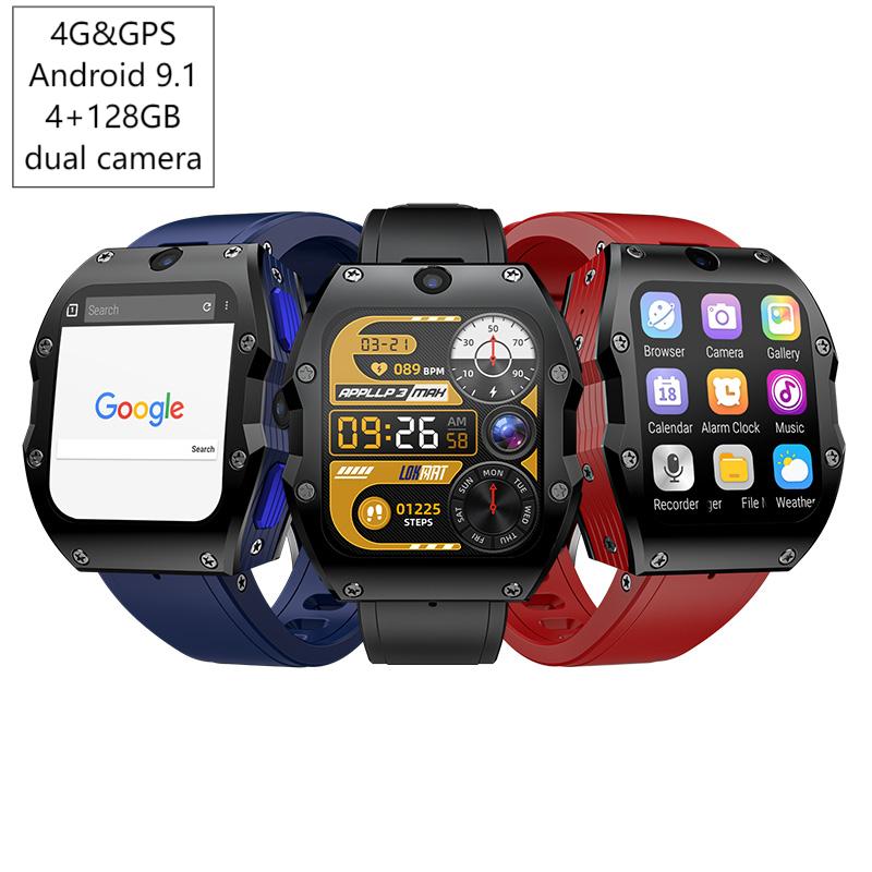 Watch Smart Smartwatch - Smartwatch 4G Android 4+128GB GPS Podwójny