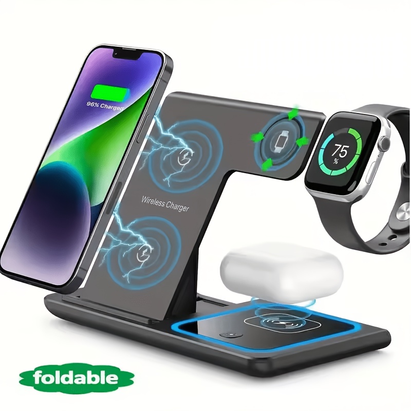 Smartwatch Watches For Iphone - Bezprzewodowa stacja ładująca 3 w 1,