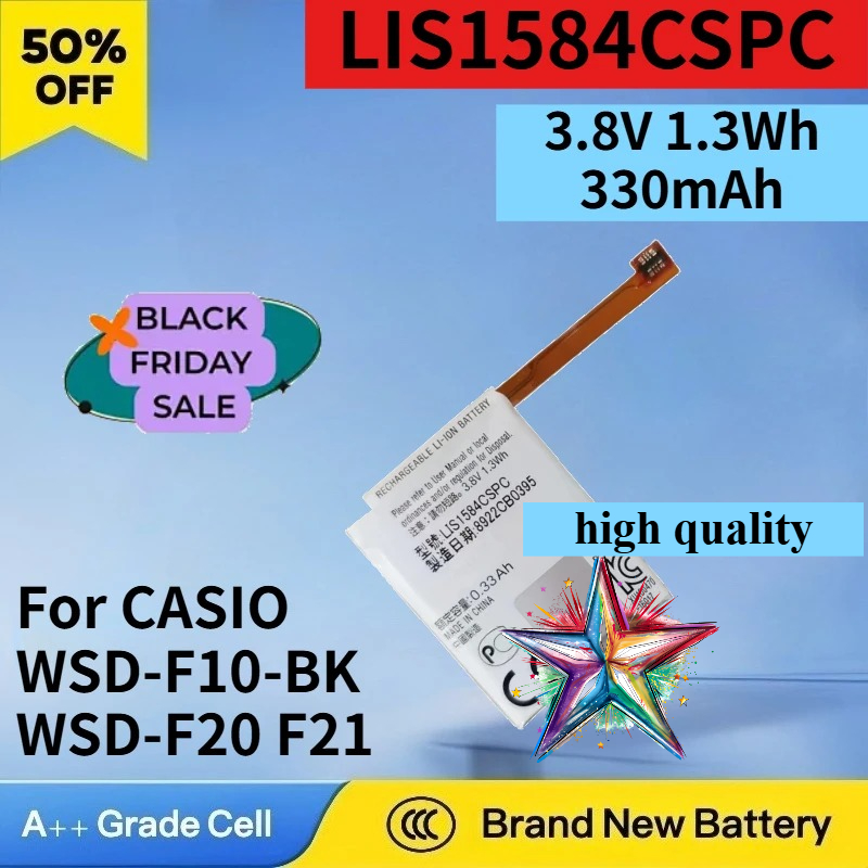 Casio Watches Smartwatch - Bateria 3.8V 1.3Wh LIS1584CSPC do CASIO