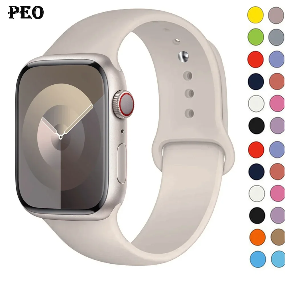 Smartwatch Apple Watches For Men - Silikonowy pasek do Apple Watch 44mm