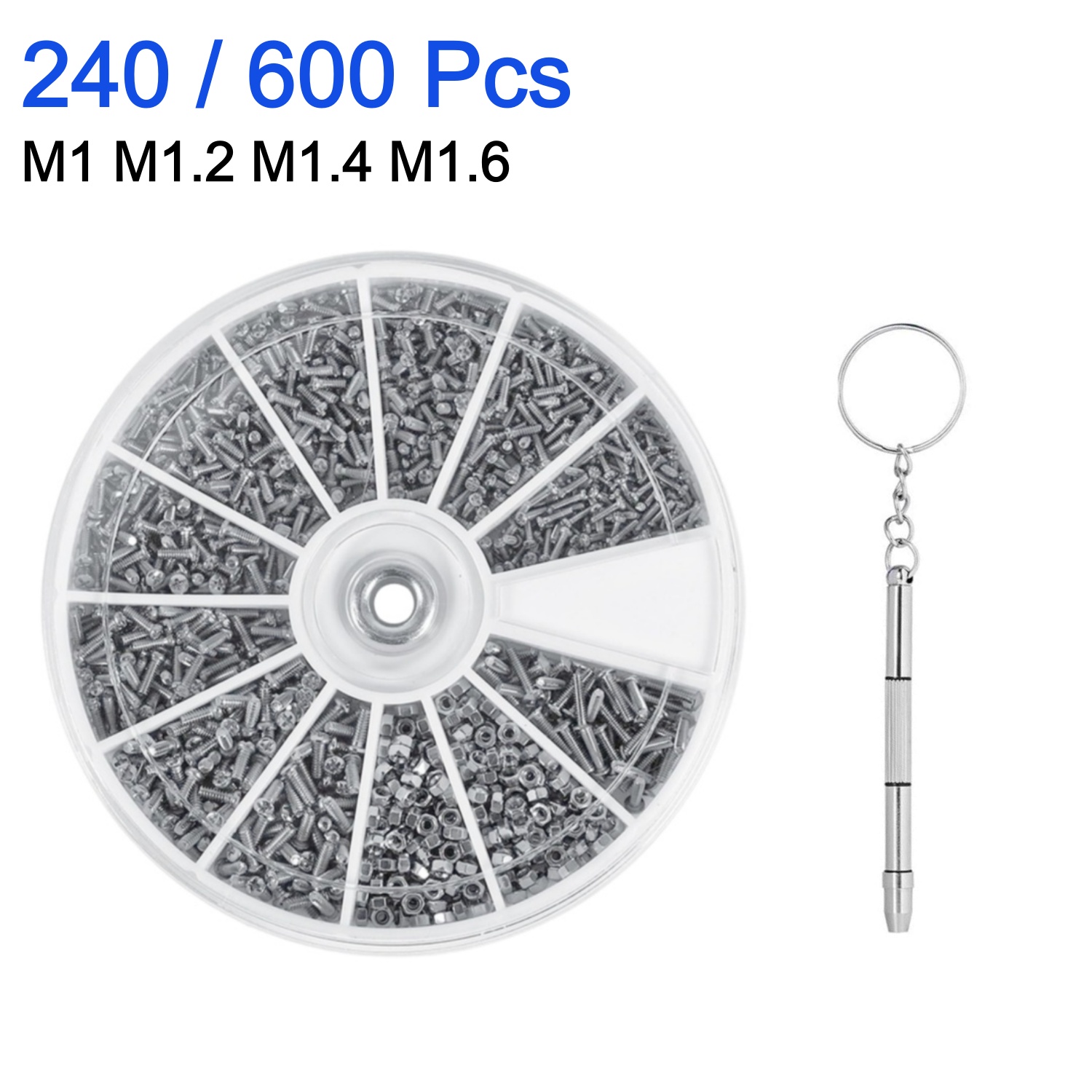 Watch Tool Repair Kit - Zestaw wkrętek i nakrętek 240/600 szt.,