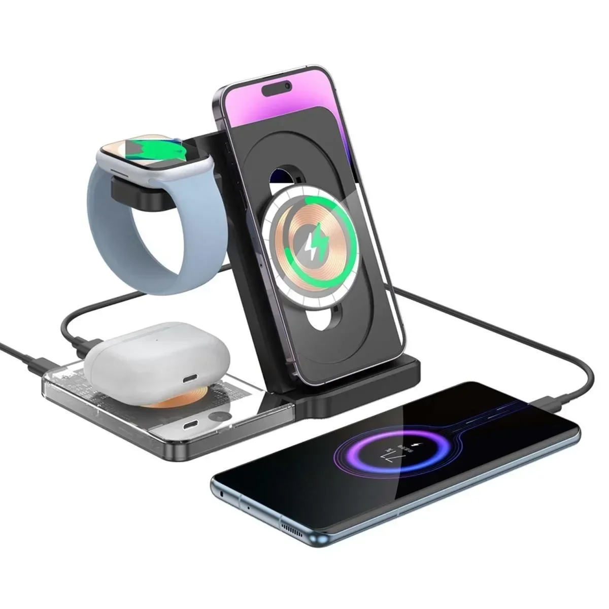 Smartwatch Phone Watches - Stojak do ładowania bezprzewodowego kompatybilny z