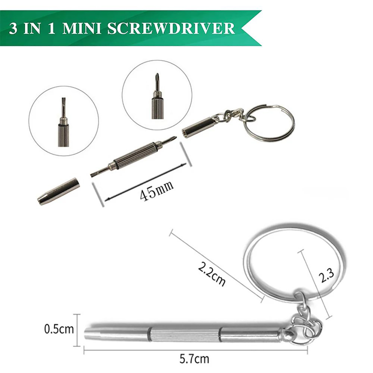 1/2/10szt Mini śrubokręt 3w1 O – Watch Tool Repair Kit recenzja i cena