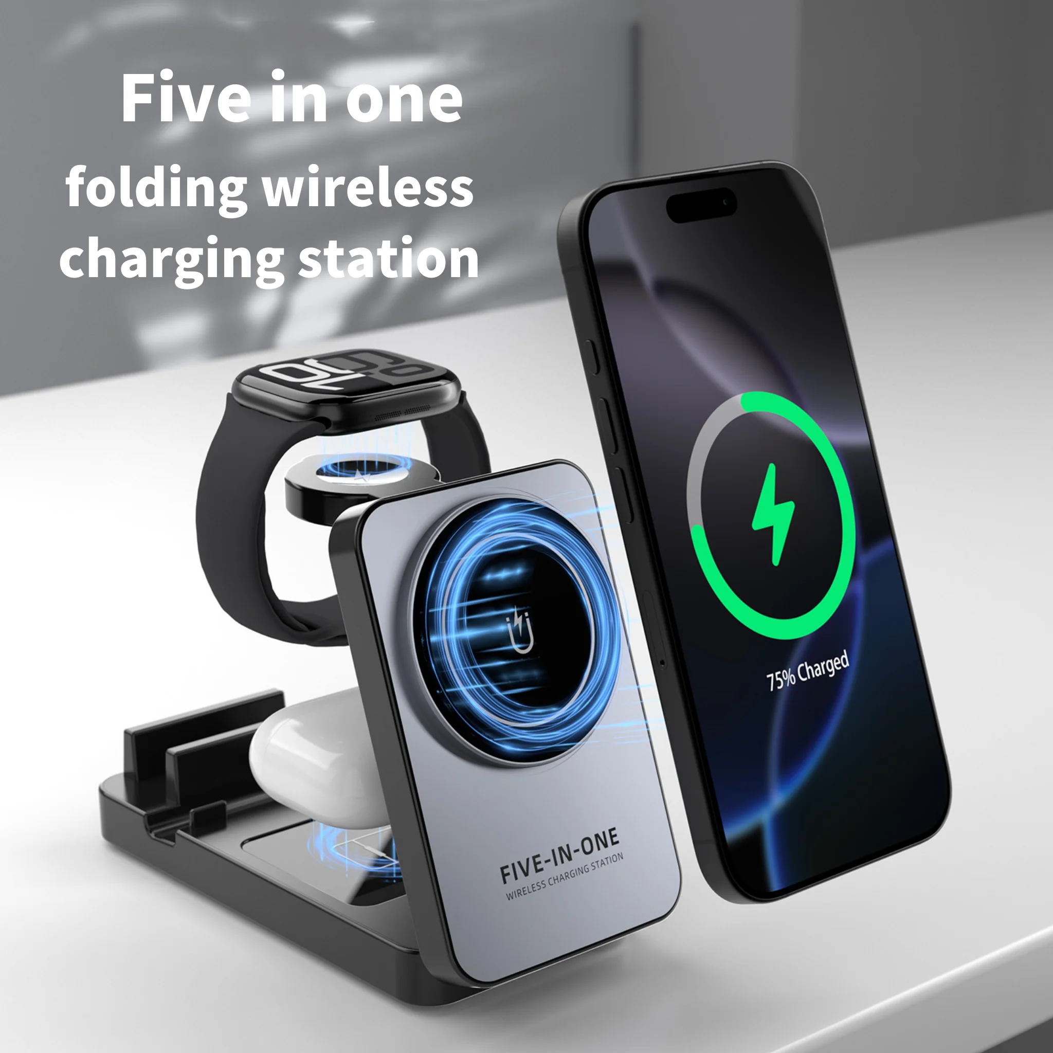 Stacja ładująca 5 w 1, składan – Smartwatch Watches For Iphone recenzja i cena