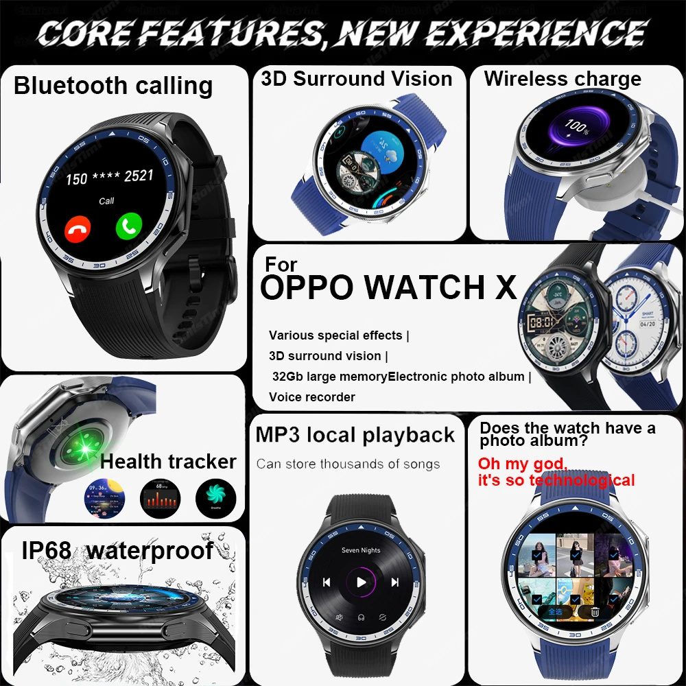 1.43 AMOLED Smart Watch 3D Sur – Smartwatch Oppo Watch recenzja i cena