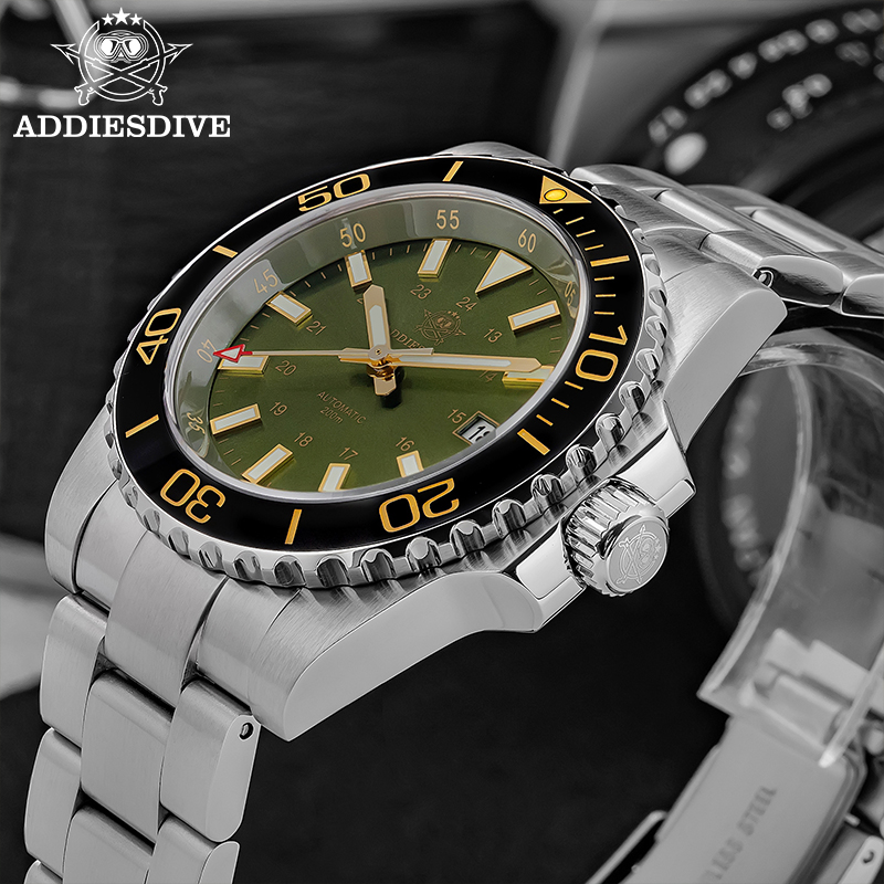 ADDIESDIVE Męski Zegarek 8215  – Watch Bezel Insert recenzja i cena