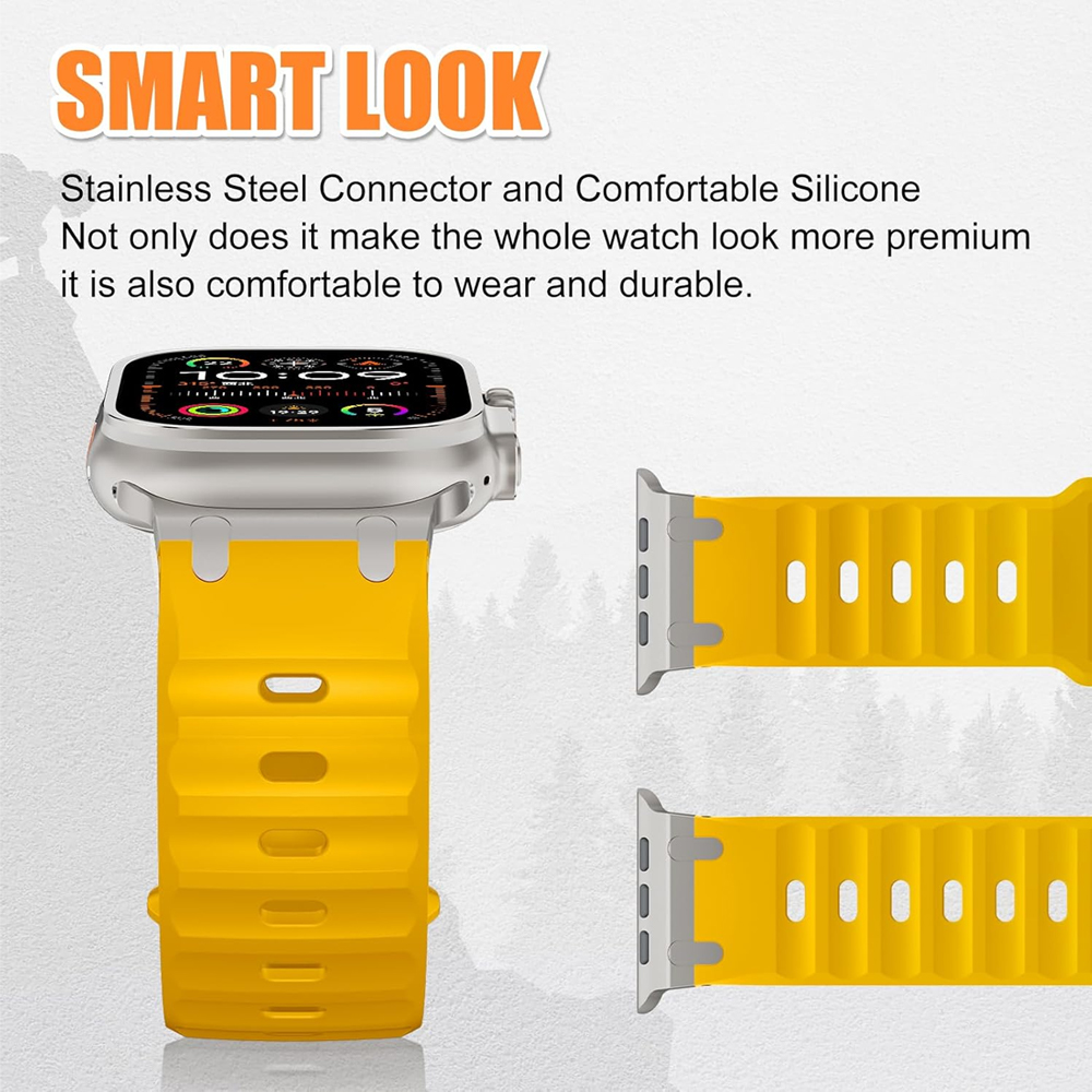 Metalowy + silikonowy pasek do – Smartwatch Apple Watches For Men recenzja i cena